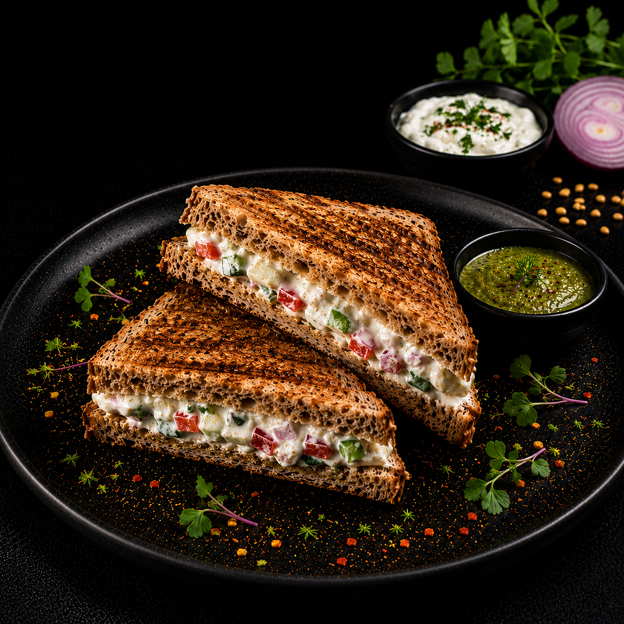 Hung Curd Healthy Sandwich